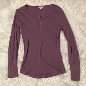 ★ Last Chance Splendid waffle henley tee